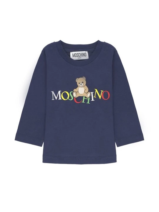 Zdjęcie produktu Bluzka z długim rękawem MOSCHINO niebieski
