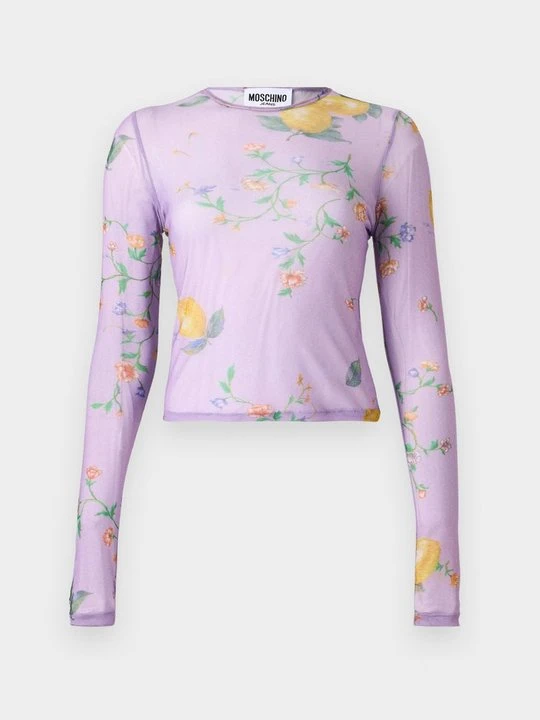 Zdjęcie produktu Bluzka z długim rękawem MOSCHINO liliowy
