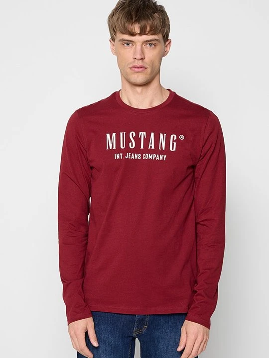 Zdjęcie produktu Bluzka z długim rękawem Mustang bordowy