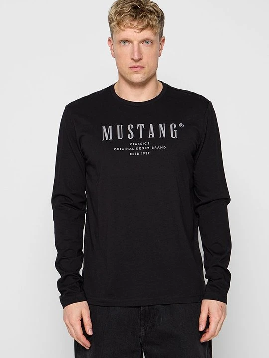 Zdjęcie produktu Bluzka z długim rękawem Mustang czarny