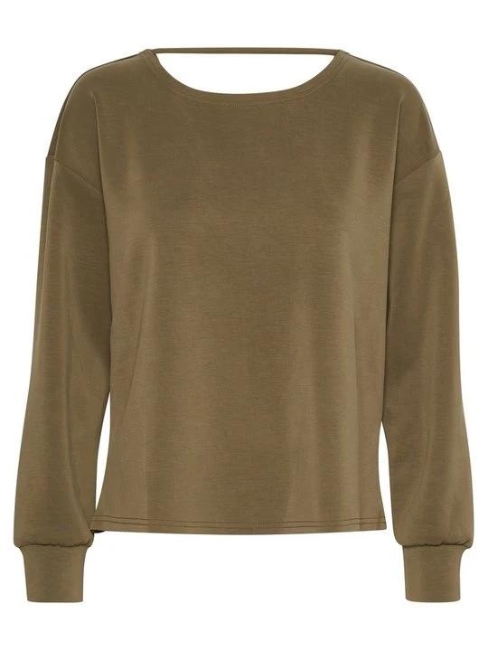 Zdjęcie produktu Bluzka z długim rękawem My Essential Wardrobe oliwkowy