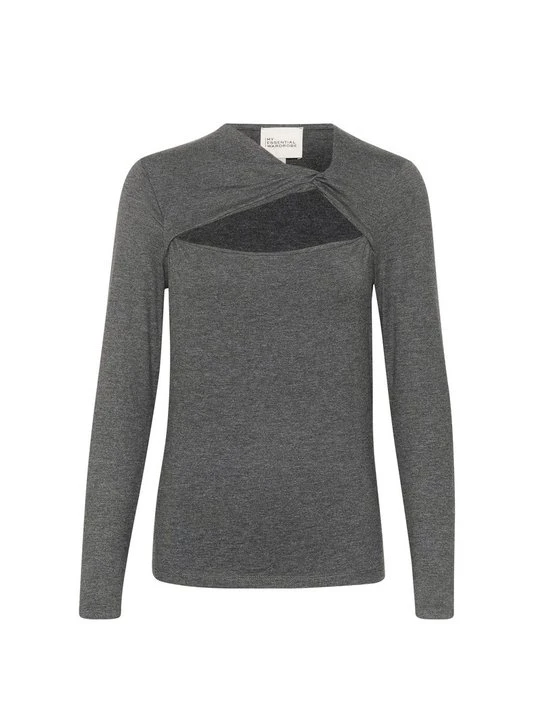 Zdjęcie produktu Bluzka z długim rękawem My Essential Wardrobe ciemnoszary