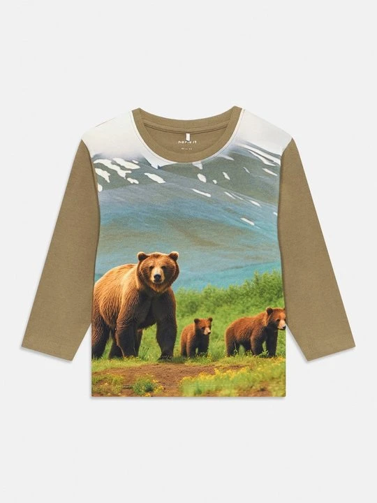Zdjęcie produktu Bluzka z długim rękawem NAME IT khaki