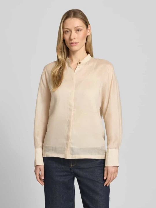 Zdjęcie produktu Bluzka z długim rękawem o kroju loose fit z czystego ramii model 'BALDI' Max Mara Beżowy