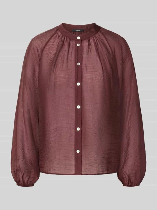Zdjęcie produktu Bluzka z długim rękawem o kroju oversized z mieszanka lyocellu Model 'Fabrielle' Opus Bordowy