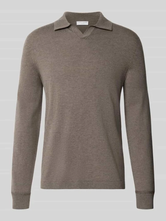 Zdjęcie produktu Bluzka z długim rękawem o kroju regular fit z czystej bawełny model 'Edmund' Tiger Of Sweden Piaskowy