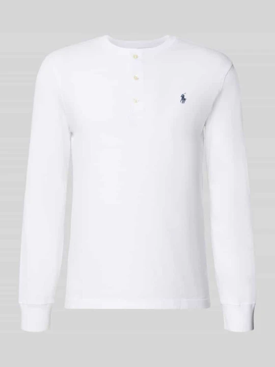 Zdjęcie produktu Bluzka z długim rękawem o kroju regular fit z czystej bawełny Polo Ralph Lauren Biały