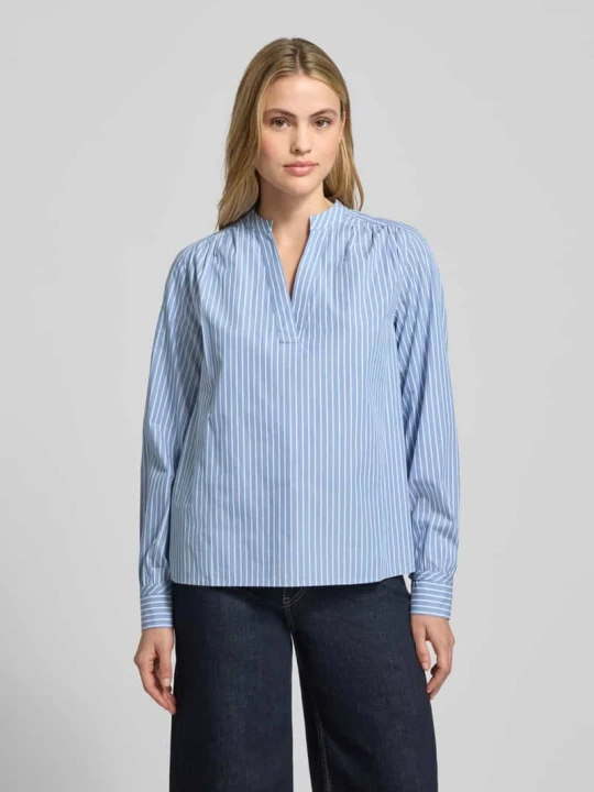 Zdjęcie produktu Bluzka z długim rękawem o kroju relaxed fit z czystej bawełny Tommy Hilfiger Jasnoniebieski