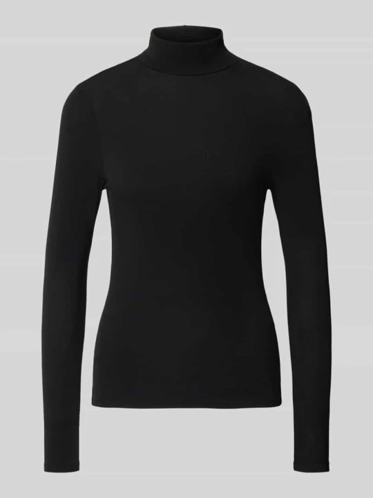 Zdjęcie produktu bluzka z długim rękawem o kroju regular fit z dodatkiem wiskozy model 'GLAMOUR' Only Czarny