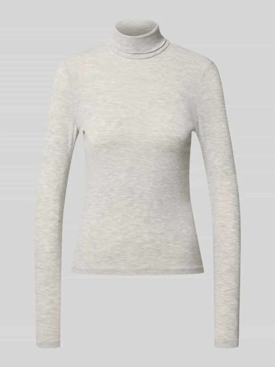 Zdjęcie produktu bluzka z długim rękawem o kroju regular fit z dodatkiem wiskozy model 'GLAMOUR' Only Jasnoszary