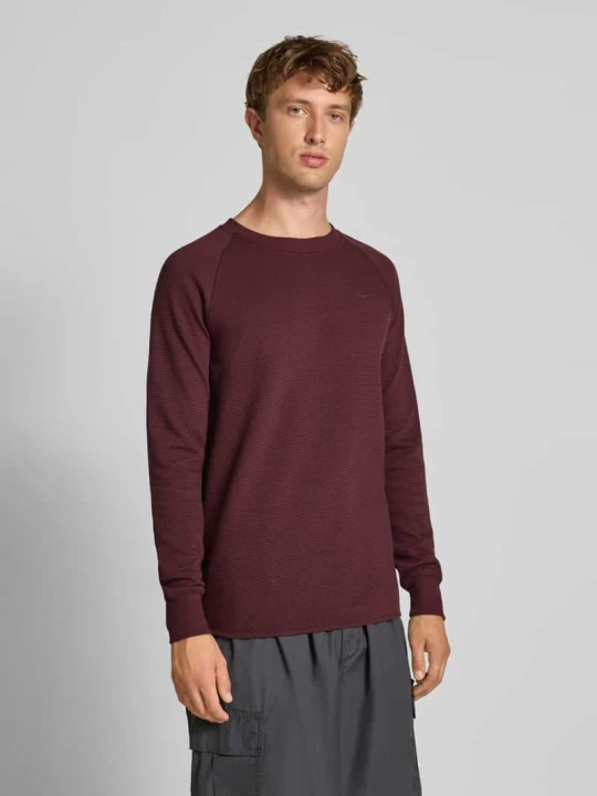 Zdjęcie produktu Bluzka z długim rękawem o kroju regular fit z efektem dzianiny model ‘Jirgi’ G-Star Raw Bordowy
