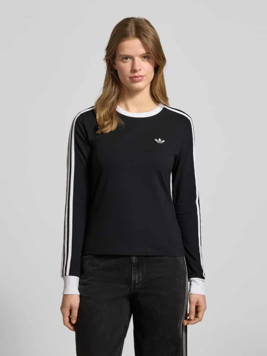 Zdjęcie produktu Bluzka z długim rękawem o kroju regular fit z mieszanki bawełny adidas Originals Czarny