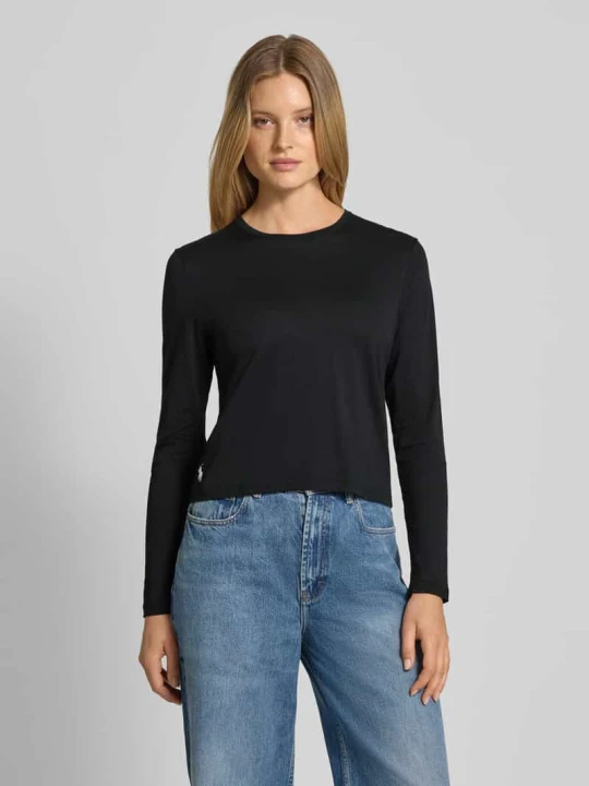 Zdjęcie produktu Bluzka z długim rękawem o kroju regular fit z mieszanki bawełny i modalu Polo Ralph Lauren Czarny