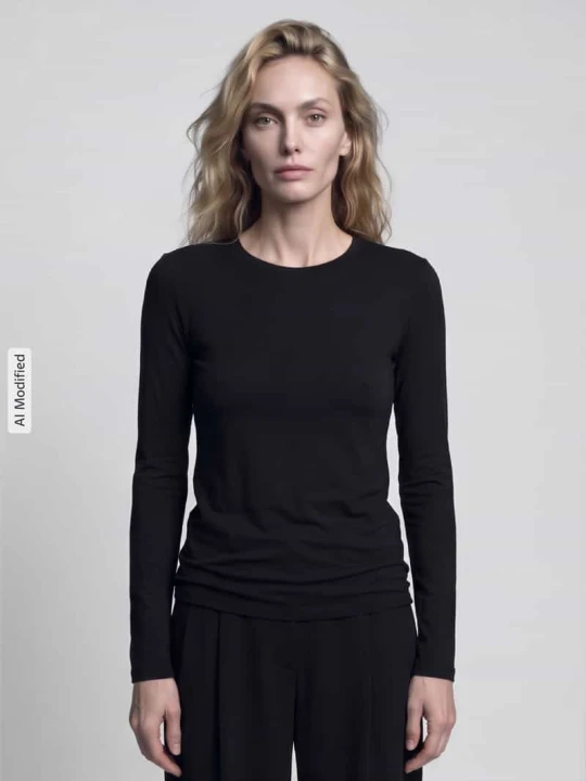 Zdjęcie produktu bluzka z długim rękawem o kroju regular fit z mieszanki wiskozy model 'MULTIE' Weekend Max Mara Czarny