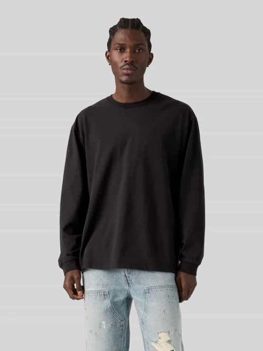 Zdjęcie produktu Bluzka z długim rękawem o kroju relaxed fit z czystej bawełny Levi's Czarny