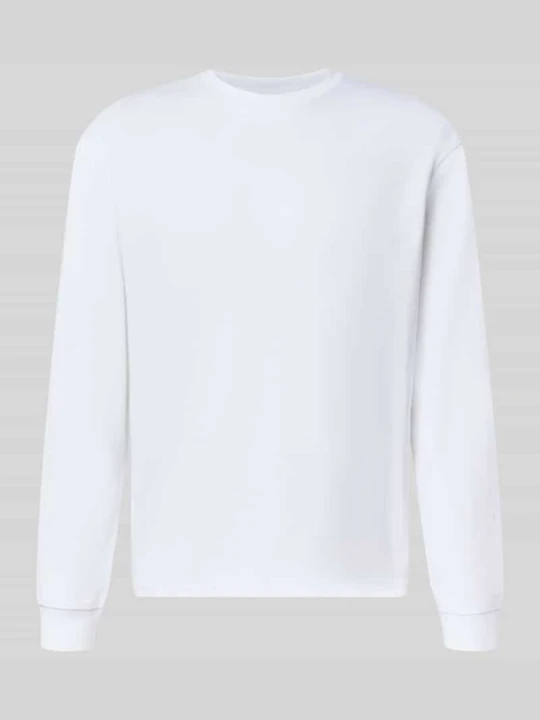 Zdjęcie produktu bluzka z długim rękawem o kroju relaxed fit z mieszanka bawełny model 'SCASPIAN' Only & Sons Biały