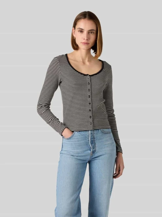 Zdjęcie produktu Bluzka z długim rękawem o kroju relaxed fit z mieszanki bawełny Levi's Średnioszary