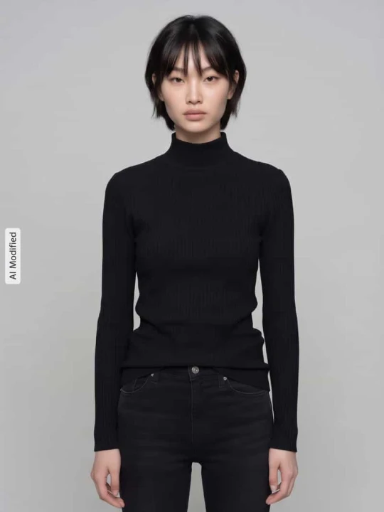 Zdjęcie produktu Bluzka z długim rękawem o kroju slim fit z mieszanka bawełny model 'Driza_4' Hugo Czarny
