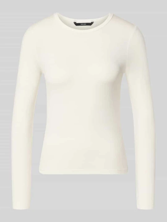 Zdjęcie produktu bluzka z długim rękawem o kroju slim fit z mieszanka lyocellu model 'ADA' Vero Moda Biały
