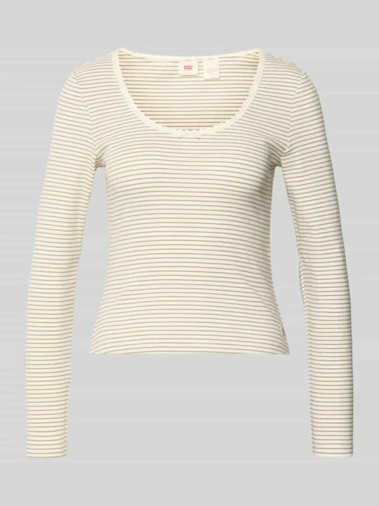 Zdjęcie produktu Bluzka z długim rękawem o kroju slim fit z mieszanki bawełny Levi's Złamany biały