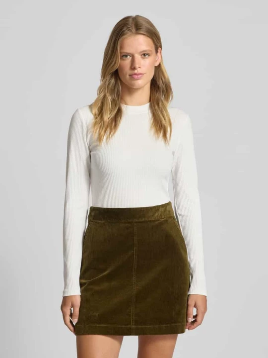Zdjęcie produktu Bluzka z długim rękawem o kroju slim fit z mieszanki bawełny Marc O'Polo Biały
