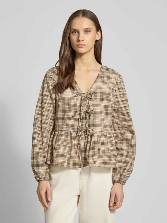 Zdjęcie produktu Koszula z długim rękawem z mieszanki bawełny, krój slim fit Marc O'Polo Średniobrązowy