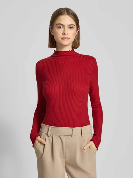 Zdjęcie produktu Bluzka z długim rękawem o kroju slim fit z mieszanki lyocellu Marc O'Polo Czerwony