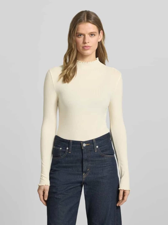 Zdjęcie produktu Bluzka z długim rękawem o kroju slim fit z mieszanki lyocellu Marc O'Polo Złamany biały