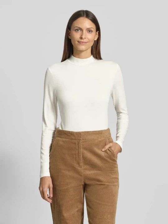 Zdjęcie produktu Bluzka z długim rękawem o kroju slim fit z mieszanki wiskozy s.Oliver Złamany biały
