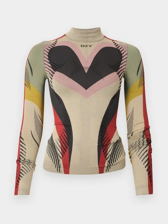 Zdjęcie produktu Bluzka z długim rękawem Off White piaskowy