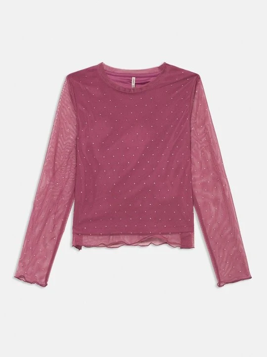 Zdjęcie produktu Bluzka z długim rękawem ONLY GIRLS jasnoróżowy