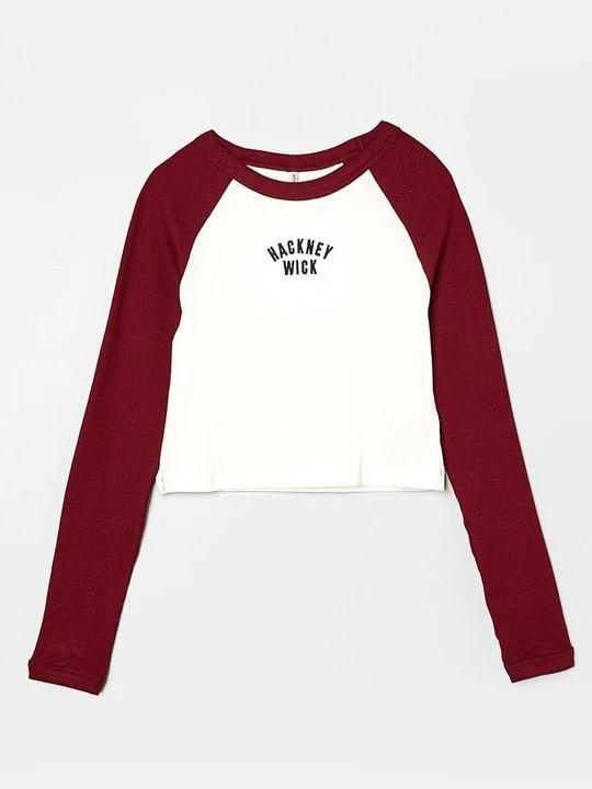 Zdjęcie produktu Bluzka z długim rękawem ONLY GIRLS bordowy