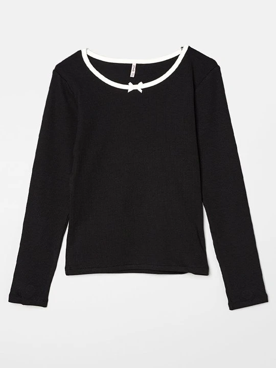 Zdjęcie produktu Bluzka z długim rękawem ONLY GIRLS czarny