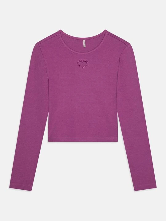 Zdjęcie produktu Bluzka z długim rękawem ONLY GIRLS jagodowy