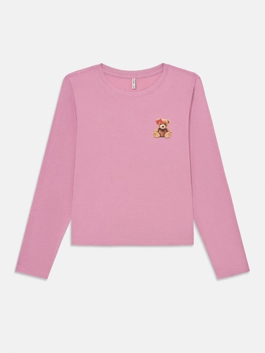 Zdjęcie produktu Bluzka z długim rękawem ONLY GIRLS liliowy