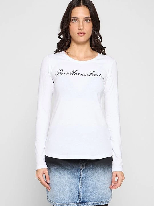 Zdjęcie produktu Bluzka z długim rękawem Pepe Jeans biały