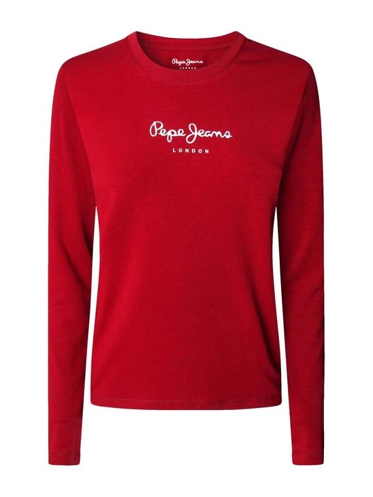 Zdjęcie produktu Bluzka z długim rękawem Pepe Jeans bordowy