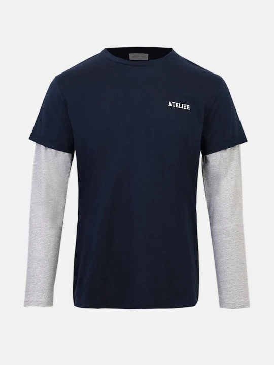 Zdjęcie produktu Bluzka z długim rękawem Pier One By Zalando granatowy