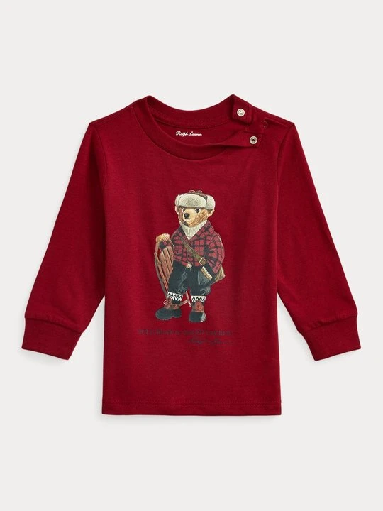 Zdjęcie produktu Bluzka z długim rękawem Polo Ralph Lauren czerwony