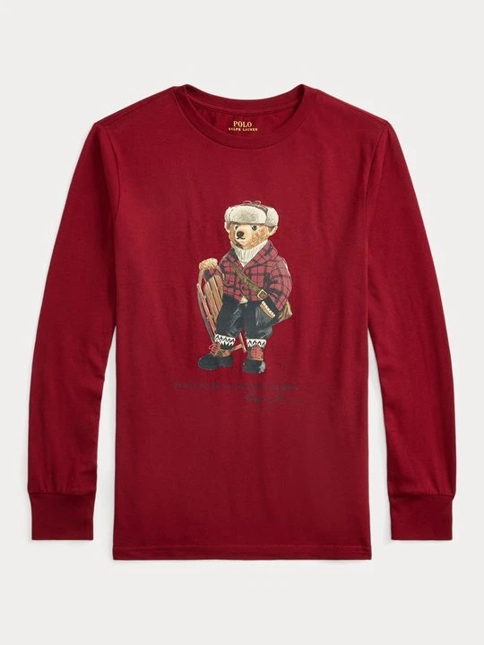 Zdjęcie produktu Bluzka z długim rękawem Polo Ralph Lauren czerwony