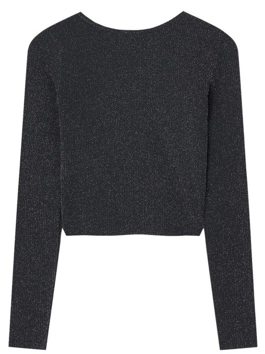 Zdjęcie produktu Bluzka z długim rękawem PULL&BEAR czarny