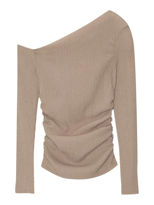 Zdjęcie produktu Bluzka z długim rękawem PULL&BEAR jasny brąz