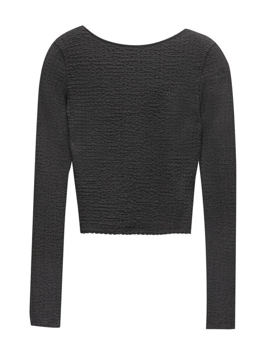 Zdjęcie produktu Bluzka z długim rękawem PULL&BEAR granatowy
