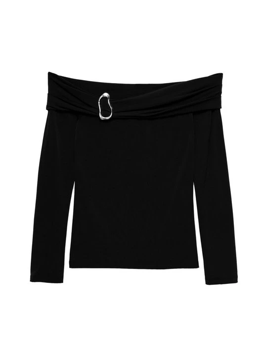 Zdjęcie produktu Bluzka z długim rękawem PULL&BEAR czarny