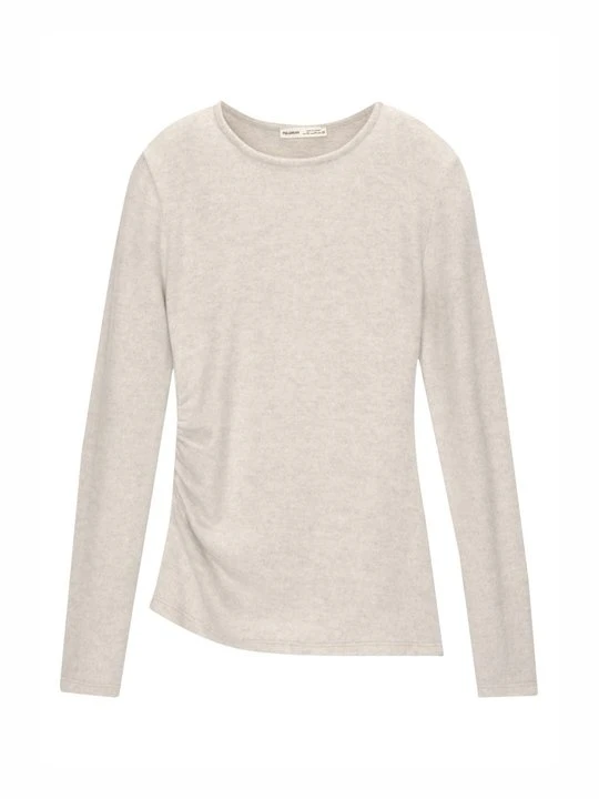 Zdjęcie produktu Bluzka z długim rękawem PULL&BEAR piaskowy