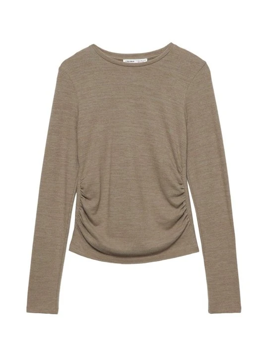 Zdjęcie produktu Bluzka z długim rękawem PULL&BEAR brązowy
