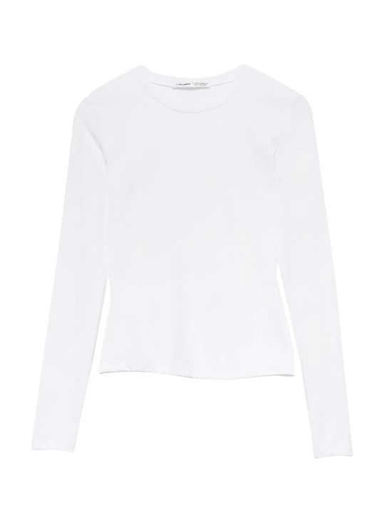 Zdjęcie produktu Bluzka z długim rękawem PULL&BEAR biały
