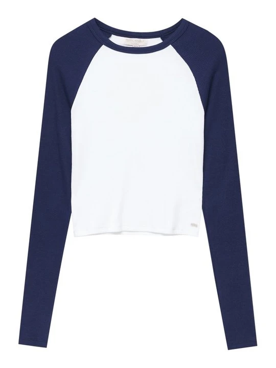 Zdjęcie produktu Bluzka z długim rękawem PULL&BEAR biały