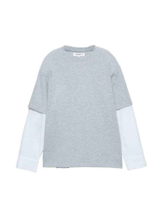 Zdjęcie produktu Bluzka z długim rękawem PULL&BEAR jasnoszary