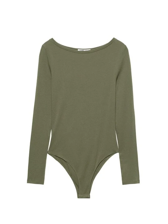 Zdjęcie produktu Bluzka z długim rękawem PULL&BEAR khaki